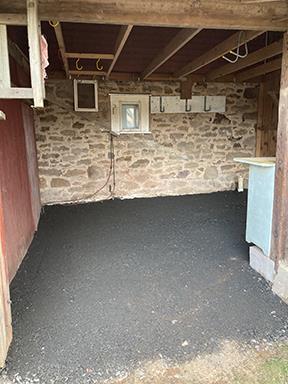 A freshly cleaned garage